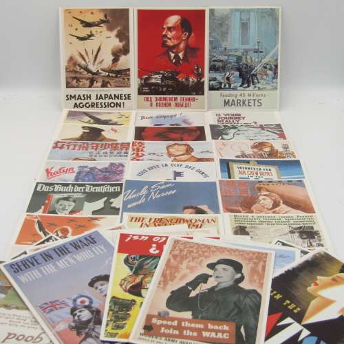 Lot of 37 Images of war unused postcards - Vintage