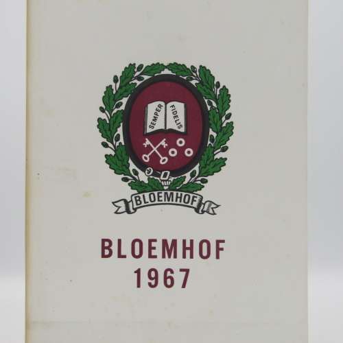 1967 Bloemhof High School year book