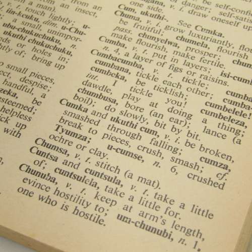 A New Concise Xhosa - English dictionary by J McLaren
