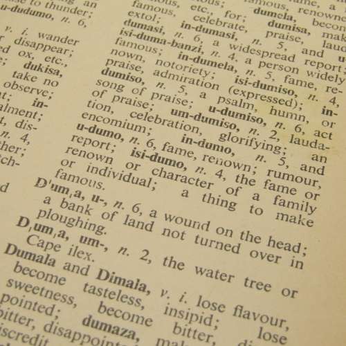 A New Concise Xhosa - English dictionary by J McLaren