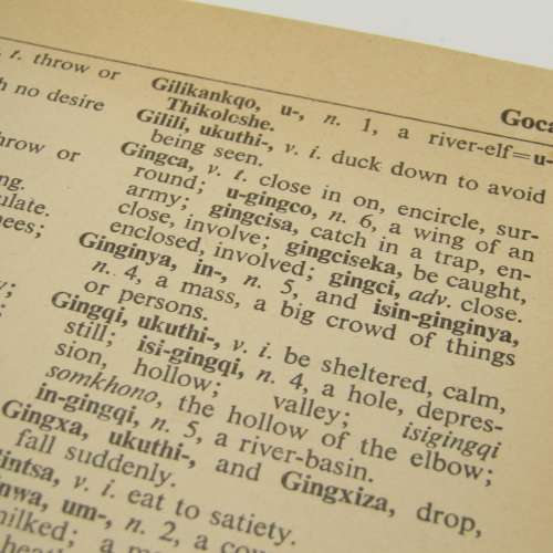 A New Concise Xhosa - English dictionary by J McLaren