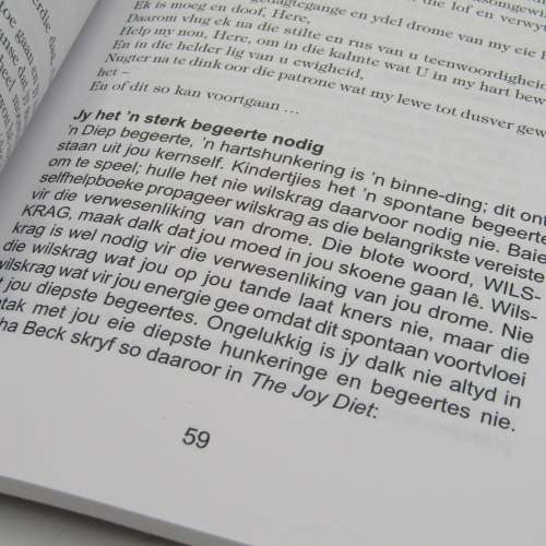 Sweet jy of sink jy? - book signed by Author