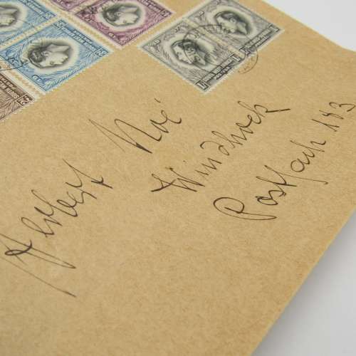 South West Africa 1937 Coronation of George 6 set on envelope First Day cancel