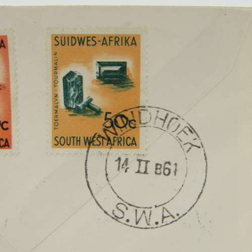 South West Africa First Decimal set on First Day Cover 14/02/1961