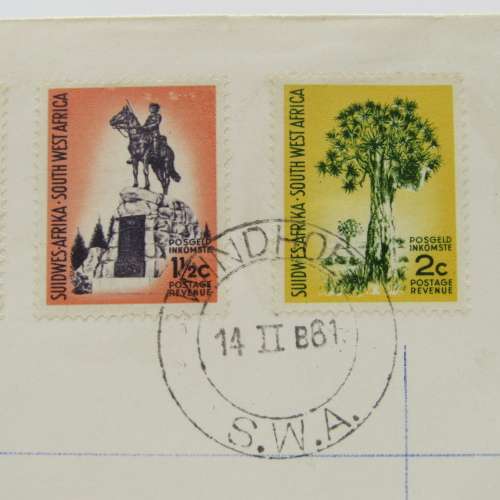 South West Africa First Decimal set on First Day Cover 14/02/1961