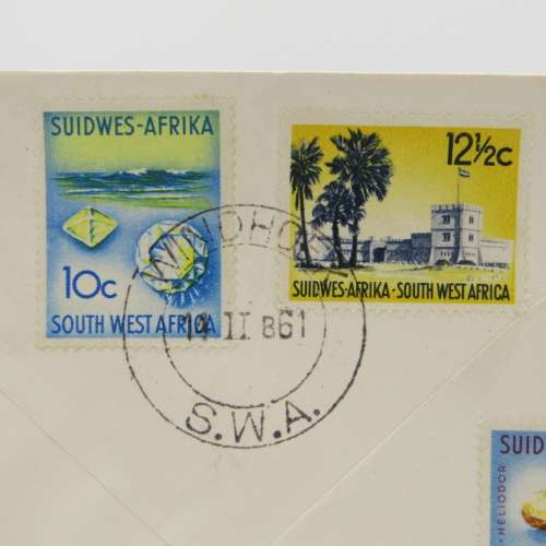 South West Africa First Decimal set on First Day Cover 14/02/1961