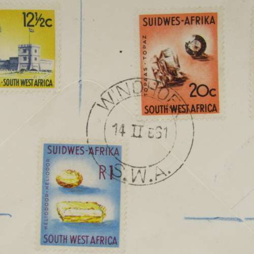 South West Africa First Decimal set on First Day Cover 14/02/1961