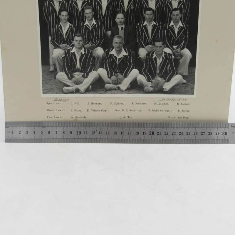 Stellenbosch University 1953/54 First Cricket team photo with names