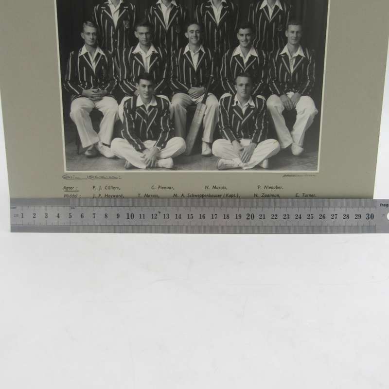 Stellenbosch University 1950/51 Second cricket team photo with names