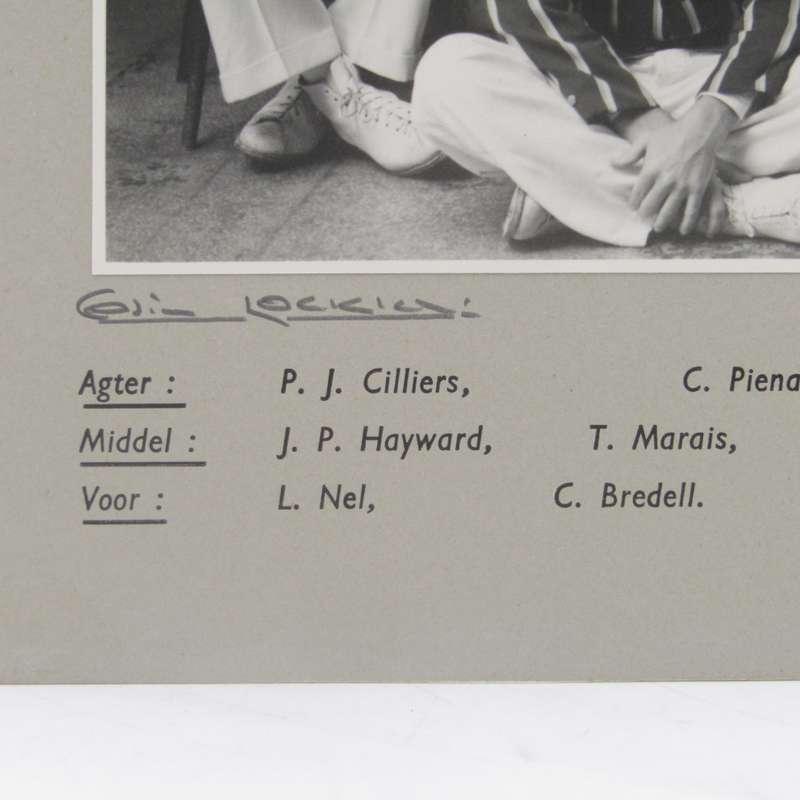 Stellenbosch University 1950/51 Second cricket team photo with names