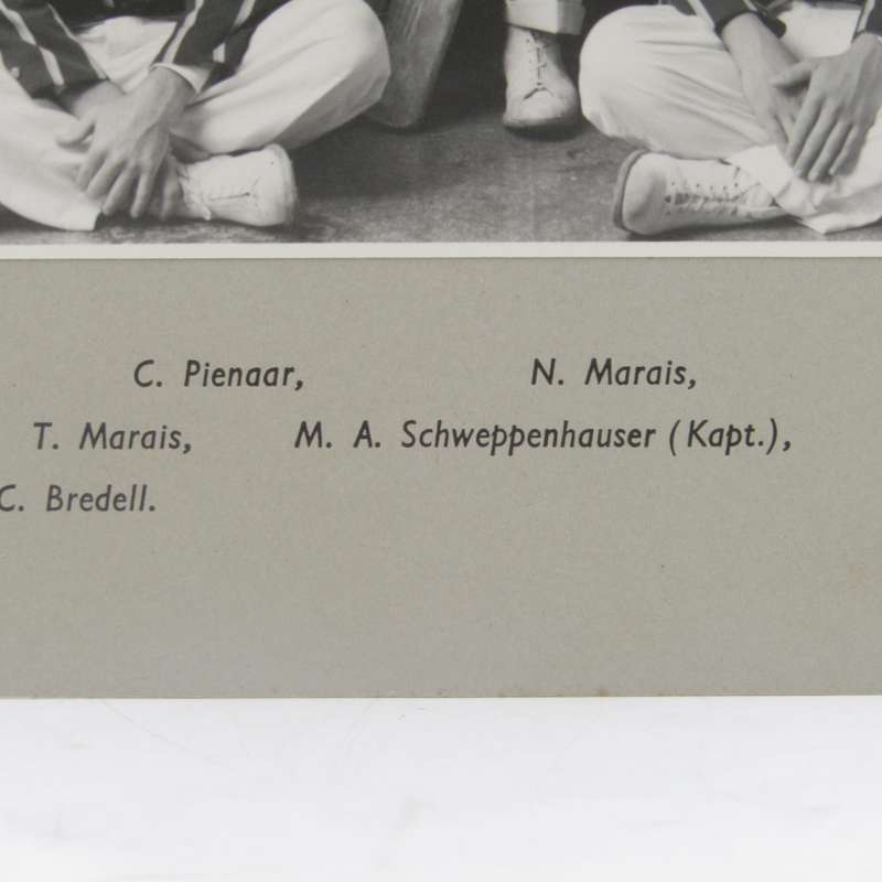 Stellenbosch University 1950/51 Second cricket team photo with names