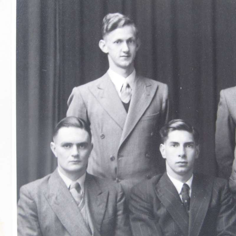 1954 Photo of House Committee of House Marais at Stellenbosch University with names