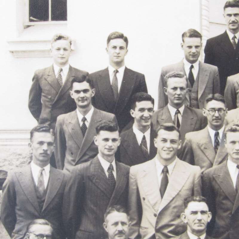 1952 Photo of Agriculture Students and Lecturers of Stellenbosch University with names