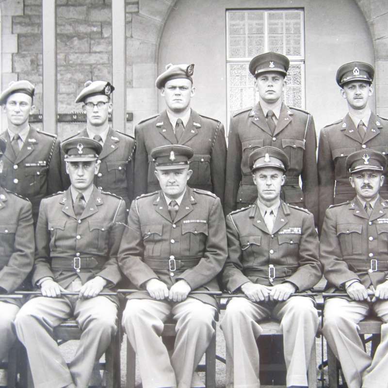 SADF Military College 1961 Photo of platoon leaders with names and some signatures