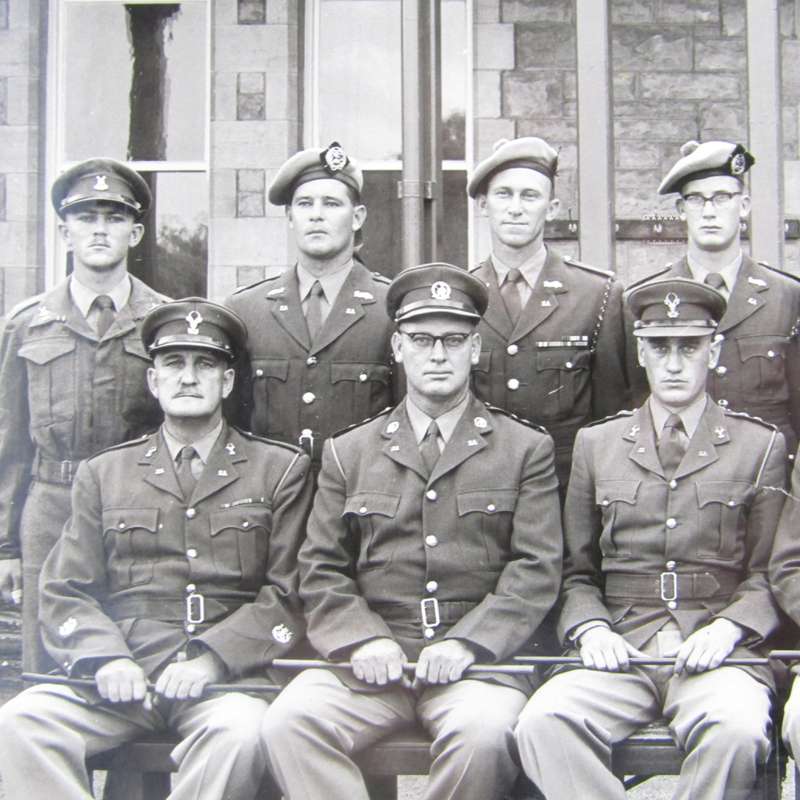 SADF Military College 1961 Photo of platoon leaders with names and some signatures