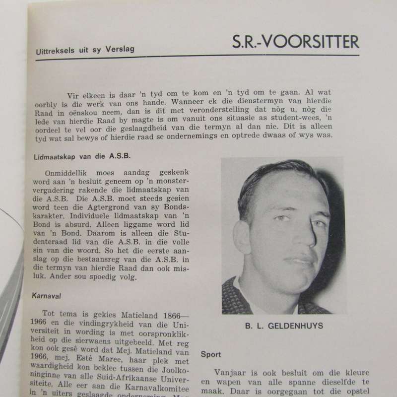 Die Stellenbosch Student - 1965 & 1966 editions - hard to get
