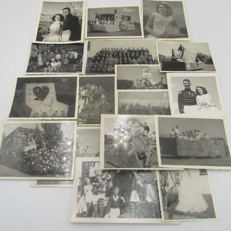 Lot of 17 photos - most of rag 1950 Stellenbosch University