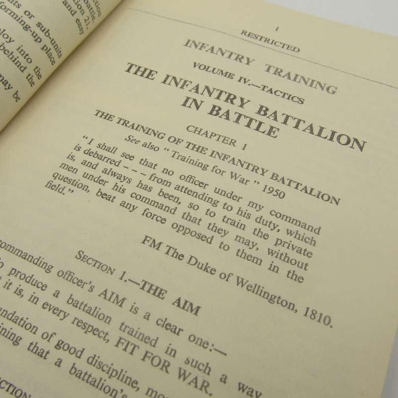 1952 Infantry Training Volume IV - Tactics handbook