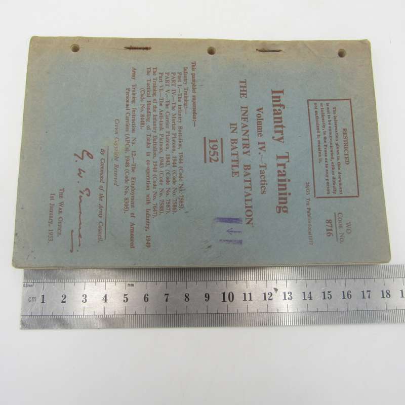 1952 Infantry Training Volume IV - Tactics handbook