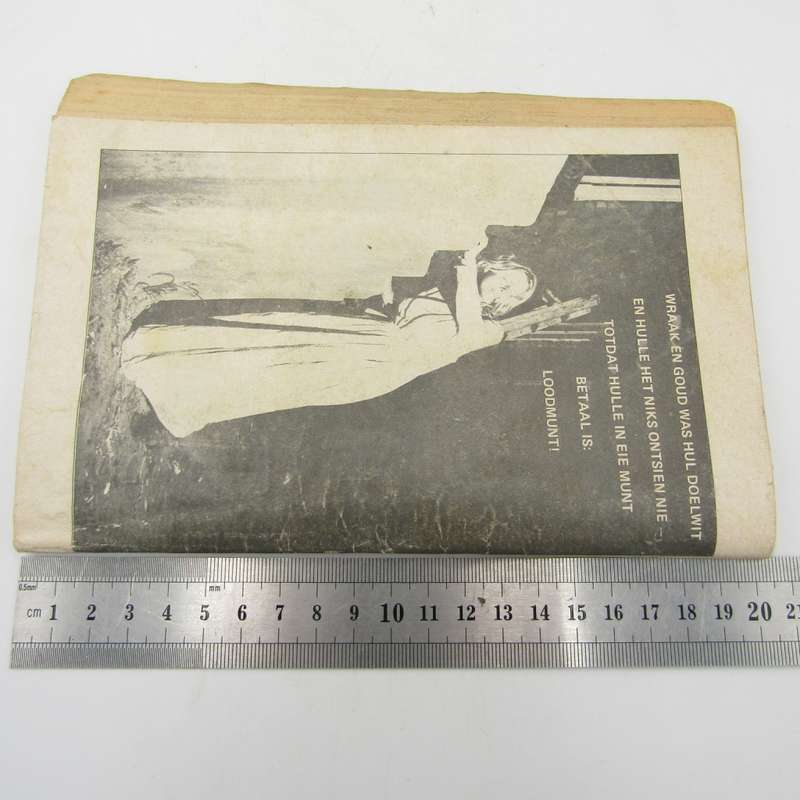 Steyn Beyers Man sonder naam no 74 photo comic book very scarce - Legioen publikasies