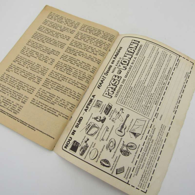 Tiener Liefde no 88 Afrikaans photo comic book