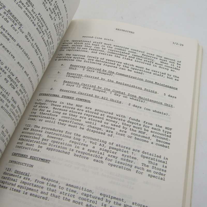 South African Staff officer`s operational manual Part III : Support services staff work