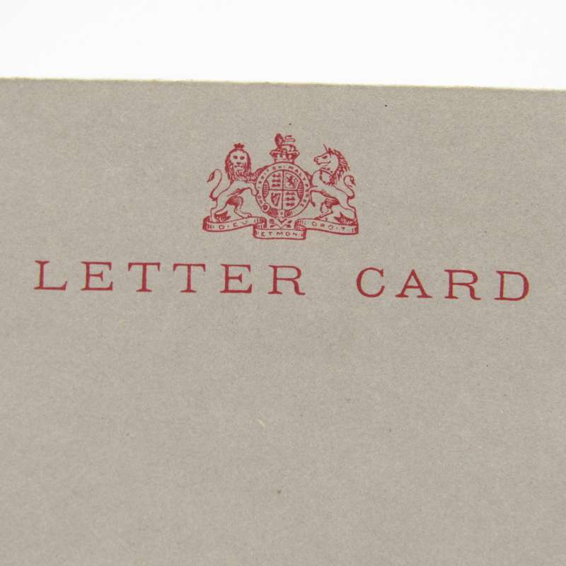 Unused Cape of Good Hope letter card with One penny pre - printed postage - unused