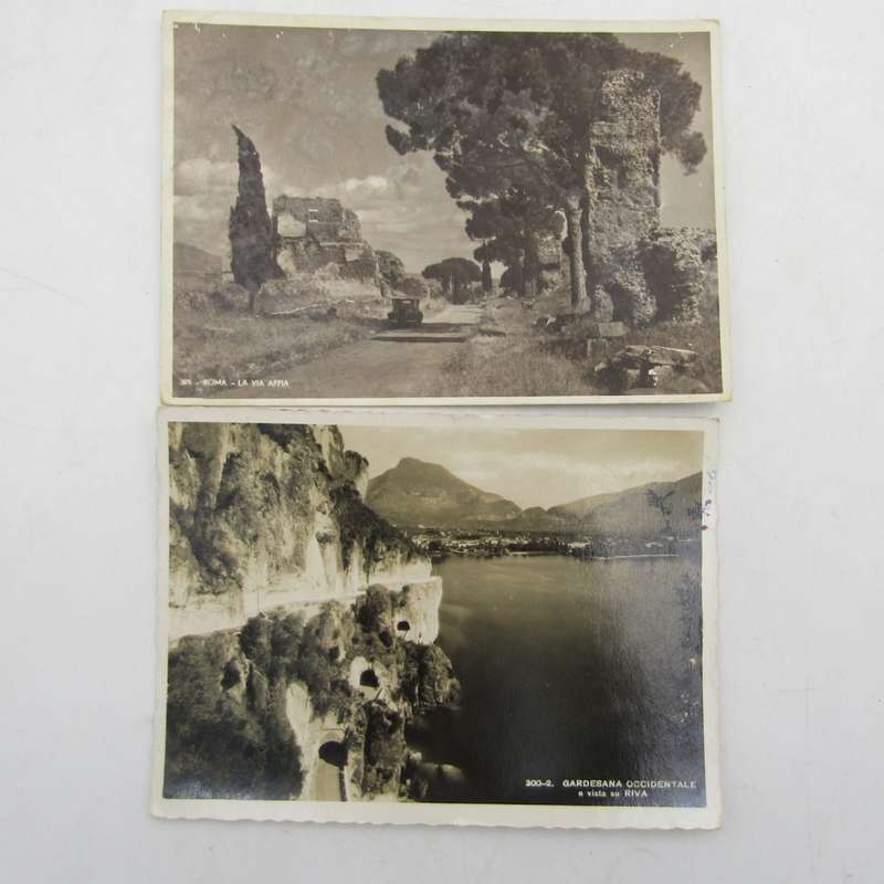 Lot of 33 Italy postcards - all vintage and all with Italian stamps