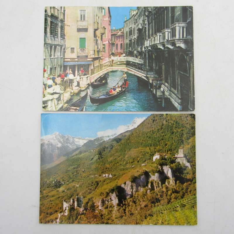 Lot of 33 Italy postcards - all vintage and all with Italian stamps
