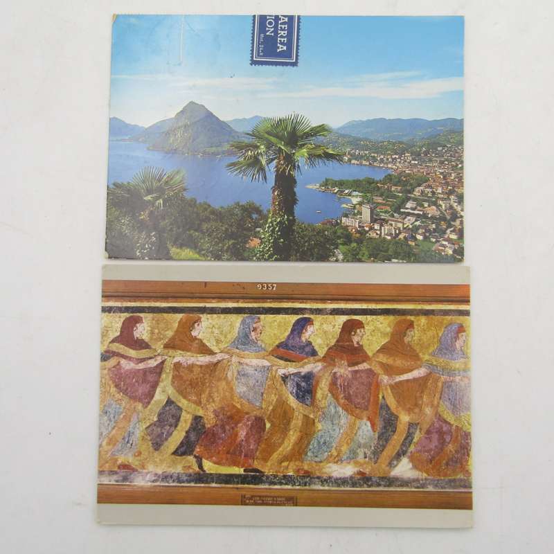 Lot of 33 Italy postcards - all vintage and all with Italian stamps