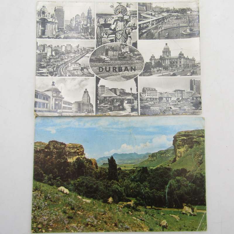 Lot of 32 South Africa postcards - all vintage and with different stamps