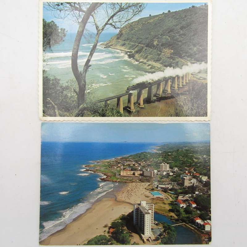 Lot of 32 South Africa postcards - all vintage and with different stamps