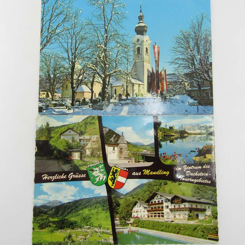 Lot of 34 vintage Austria postcards - all used with stamps