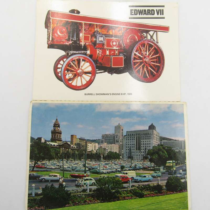 Lot of 42 Postcards all with vintage cars and vehicles