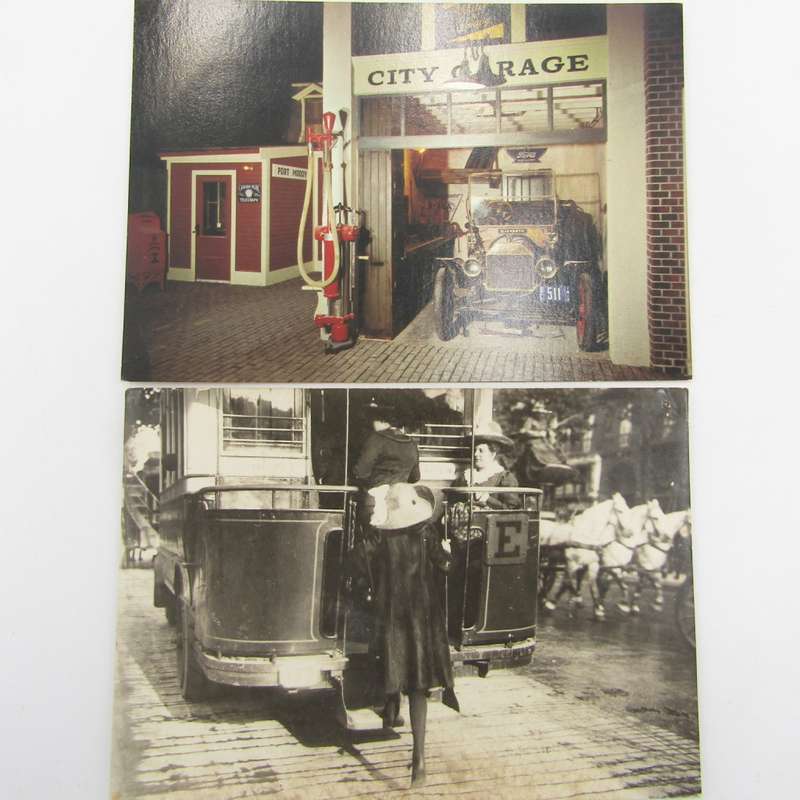 Lot of 42 Postcards all with vintage cars and vehicles