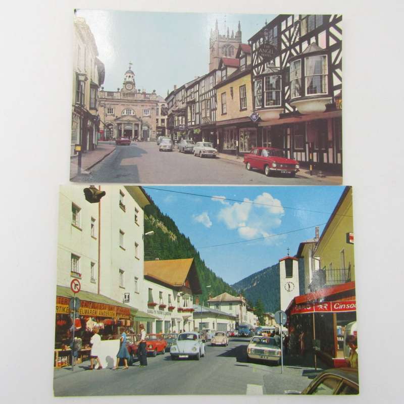 Lot of 42 Postcards all with vintage cars and vehicles