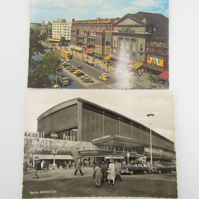 Lot of 42 Postcards all with vintage cars and vehicles
