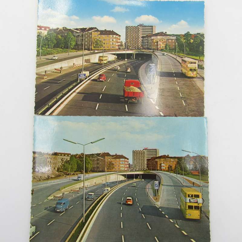 Lot of 42 Postcards all with vintage cars and vehicles