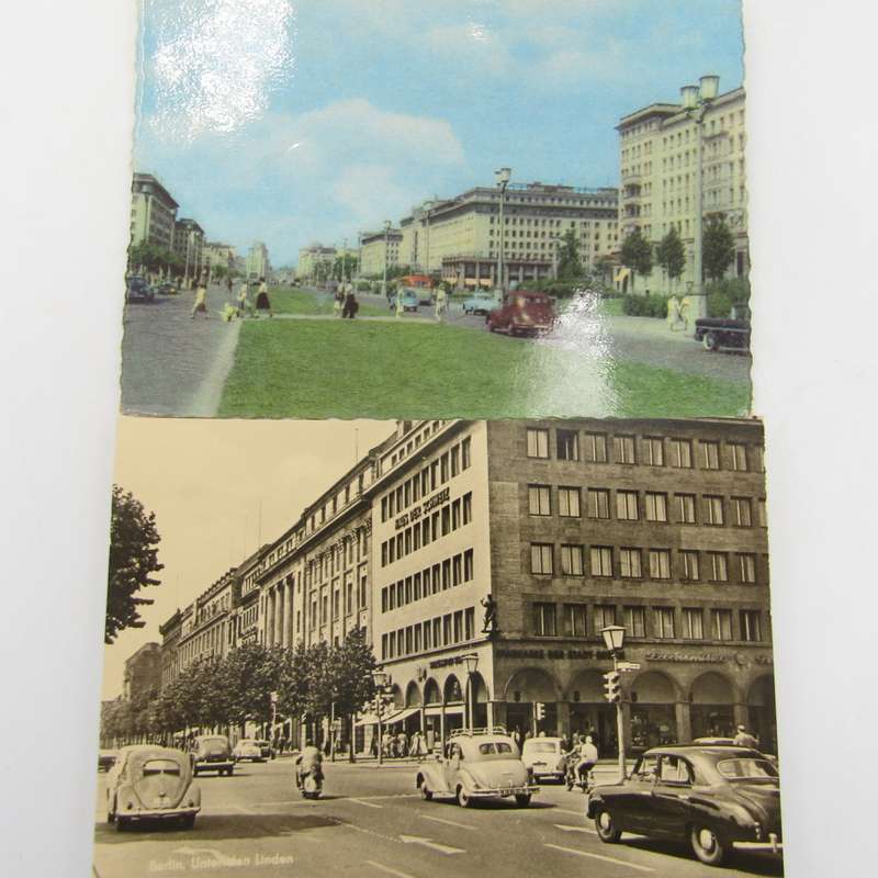 Lot of 42 Postcards all with vintage cars and vehicles