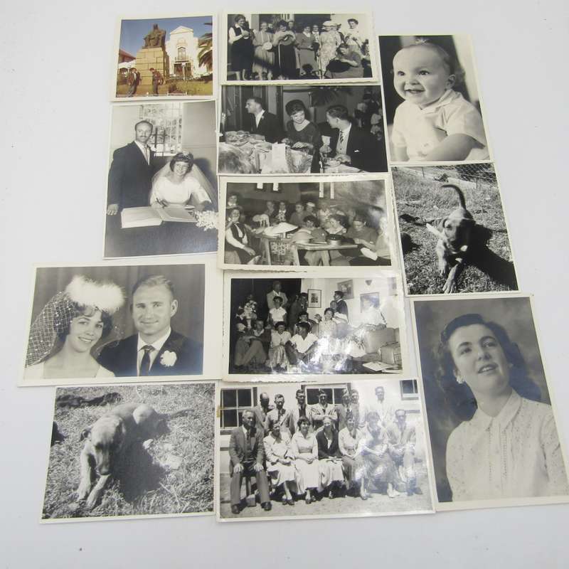 Lot of 165+ vintage photos of people from the Stellenbosch area