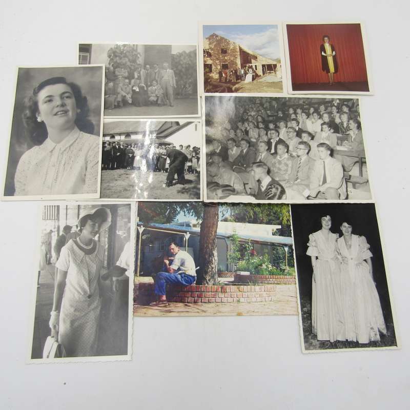 Lot of 165+ vintage photos of people from the Stellenbosch area