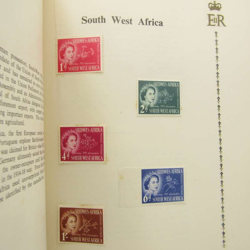 Coronation of QE 11 stamp booklet with issued stamps plus some extras