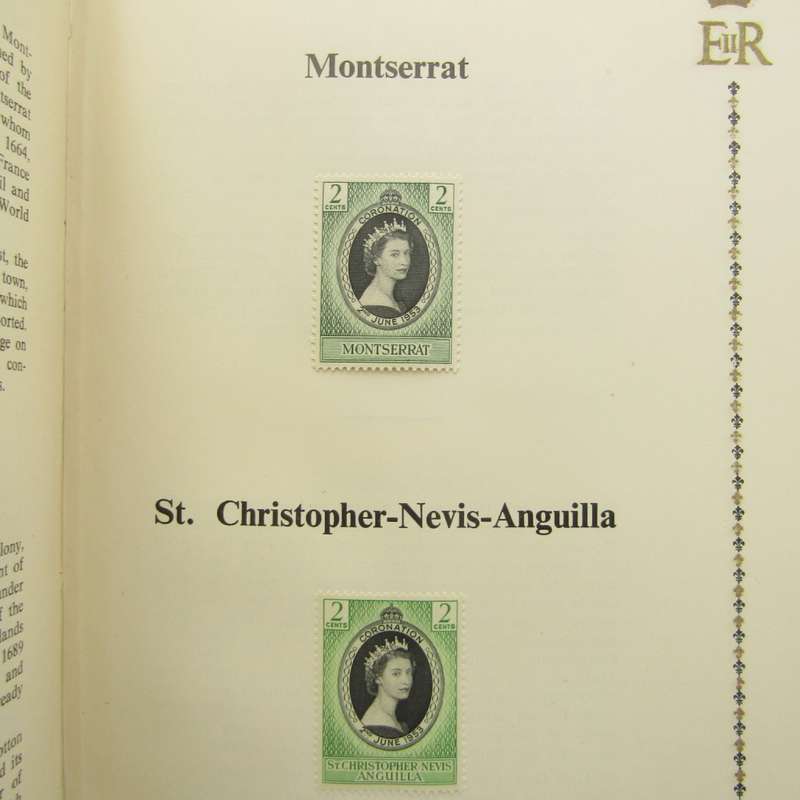Coronation of QE 11 stamp booklet with issued stamps plus some extras