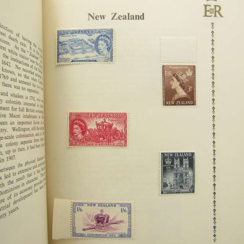 Coronation of QE 11 stamp booklet with issued stamps plus some extras