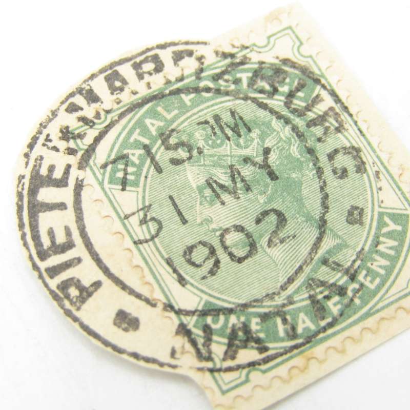 Natal stamp used on the day the Boer War ended