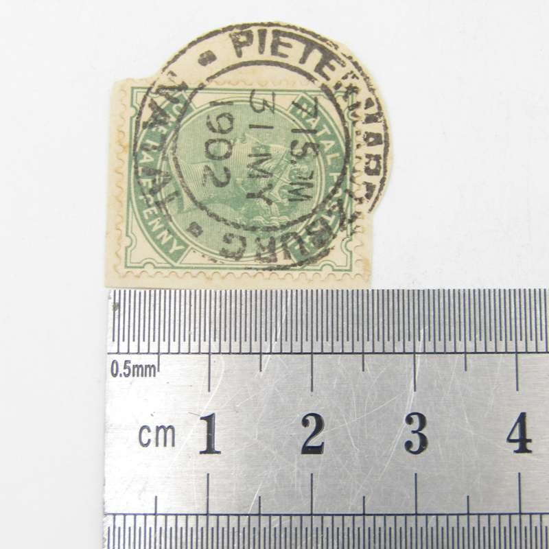 Natal stamp used on the day the Boer War ended