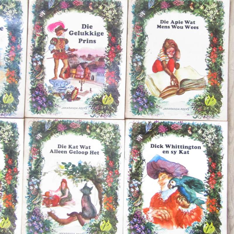 Lot of 11 Vintage Jakaranda Reeks Afrikaans kids story books