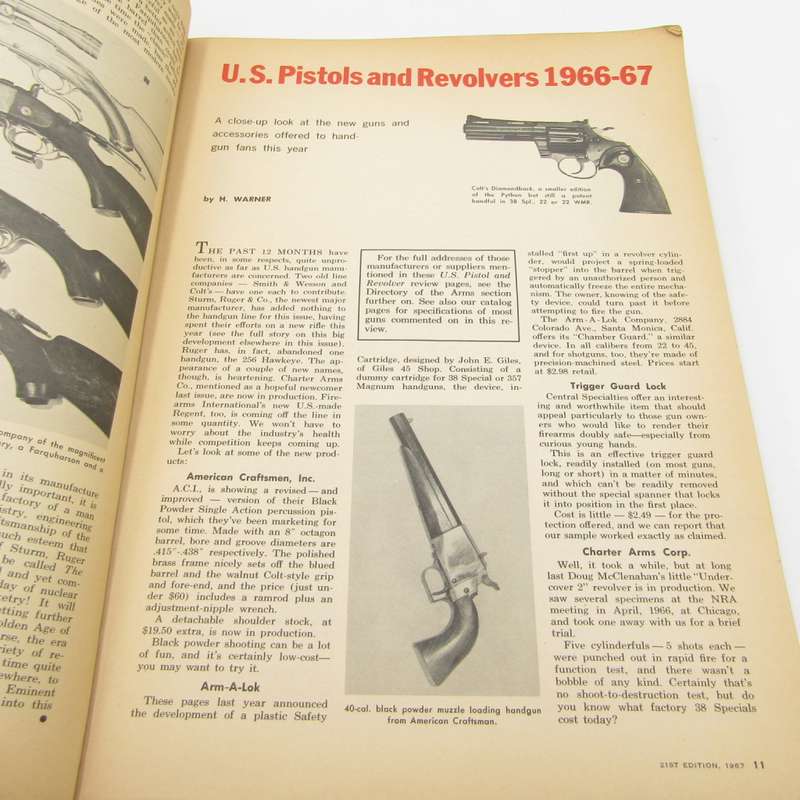 1967 Gun Digest - World`s Greatest Gun book by John T Amber