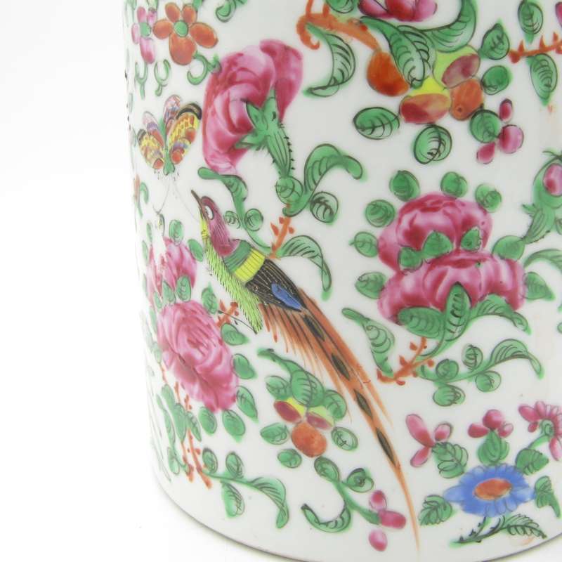 Antique Chinese family Rose porcelain teapot - 19th Century