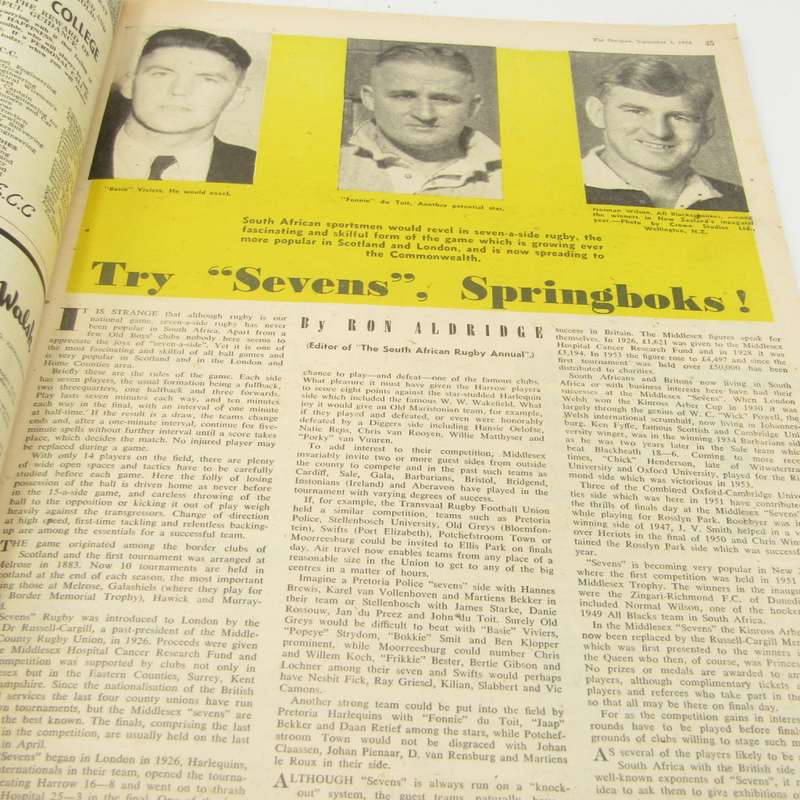 The Outspan magazine - 3 September 1954